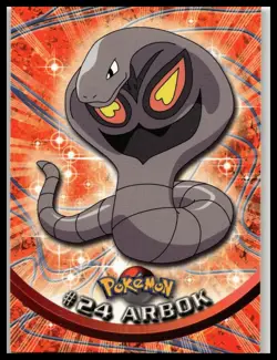 2000 Topps Pokemon TV Animation Edition Series 2 #24 Arbok - Image 1