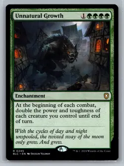 Unnatural Growth Commander: Bloomburrow #245 Magic MTG - Image 1