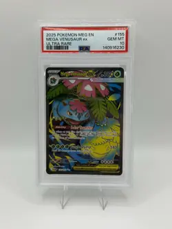 Pokemon TCG Mega Venusaur EX 155/132 PSA 10 - Image 1