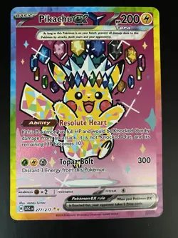 Pokemon Pikachu ex 277/217 SIR Ascended Heroes NM-M Fresh Pull - Image 1