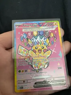 Pokemon Pikachu ex 277/217 SIR Ascended Heroes NM-M Fresh Pull - Image 3