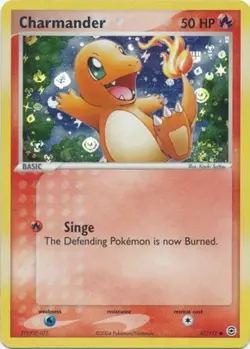 Charmander - 57/112 - Common - Reverse Holo DMG, English Pokemon EX FireRed & Le - Image 1