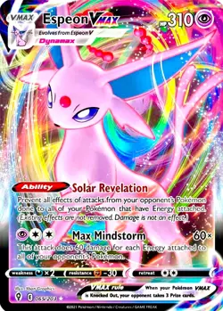 Espeon VMAX Evolving Skies 065/203 Holo Ultra Rare Pokemon TCG Near Mint NM - Image 2