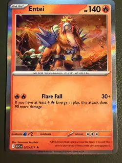 Pokemon TCG Entei 25/217 Ascended Heroes ME2.5 Holo NM - Image 1
