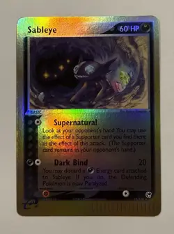 2003 Pokemon Sableye Reverse Holo Rare 10/100 EX Sandstorm - Image 1