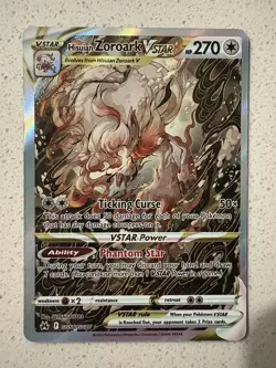 2023 Pokemon Sword & Shield Crown Zenith Galarian Gallery Hisuian Zoroark VSTAR - Image 1