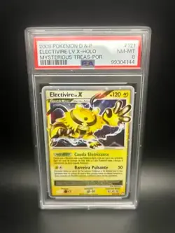 Pokemon Electivire Mysterious Treasures 121/123 Portuguese LV. X PSA 8 Near Mint - Image 1