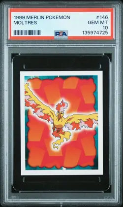 1999 MERLIN POKEMON #146 MOLTRES PSA 10 - Image 1