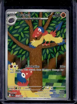 2025 Pokemon White Flare Archen Illustration Rare #131/086 - Image 1
