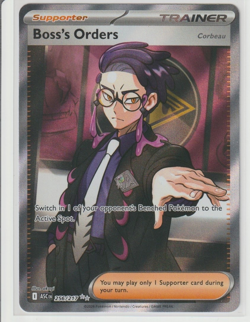 Pokemon TCG: Ascended Heroes Boss's Orders 256/217 Full Art Ultra Rare NM - Image 1