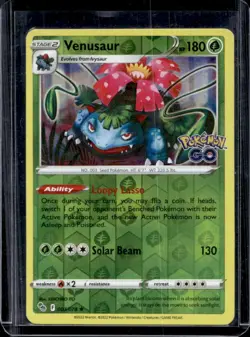 2022 Pokemon SWSH Pokemon GO Venusaur Reverse Holo #003/078 - Image 1