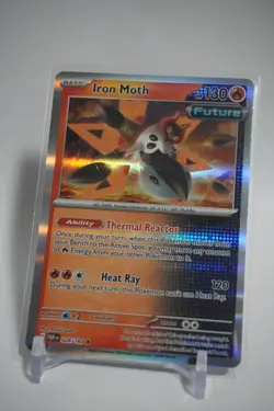 Pokemon TCG Iron Moth 028/182 Rare Holo - Near Mint - Image 1