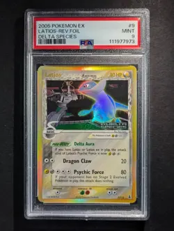2005 Pokemon LATIOS #9/113 Delta Species Reverse Foil Vintage PSA 9 POP 170 - Image 1