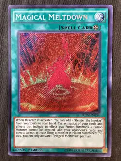 Yu-Gi-Oh TCG #FUEN-EN034 Magical Meltdown 1st Edition Secret Rare MP - Image 1
