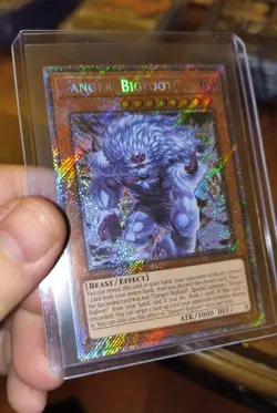 Danger! Bigfoot! Alternate Art RA03-EN019 Platinum Secret Rare Mint Yu-Gi-Oh! - Image 1