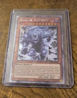 Danger! Bigfoot! Alternate Art RA03-EN019 Platinum Secret Rare Mint Yu-Gi-Oh! - Image 2