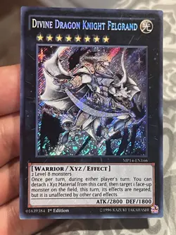 Yugioh! Divine Dragon Knight Felgrand - MP14-EN166 - Secret Rare - 1st Ed - (NM) - Image 1
