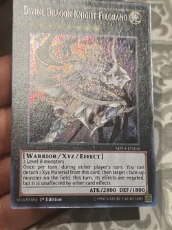 Yugioh! Divine Dragon Knight Felgrand - MP14-EN166 - Secret Rare - 1st Ed - (NM) - Image 2