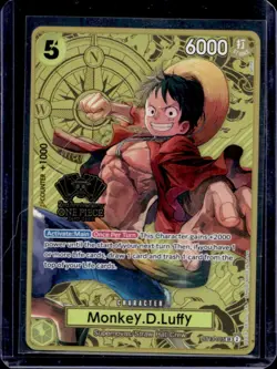 2025 One Piece Monkey.D.Luffy 2nd Anniversary Stamped Super Rare #ST13-015 - Image 1