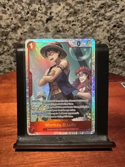 One Piece CCG Monkey.D.Luffy SR Op14-013 Super Rare English Near Mint - Image 1