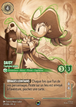 Lorcana - Daisy - Pirate Captain - MINT/NMINT - FR - FOIL - Image 1