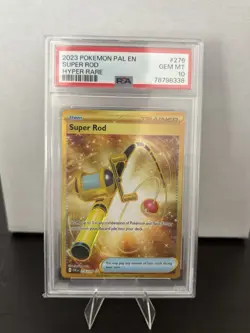 2023 Pokemon Paldea Evolved Super Rod Hyper Rare Gold 276/193 PSA Gem MT 10 - Image 1