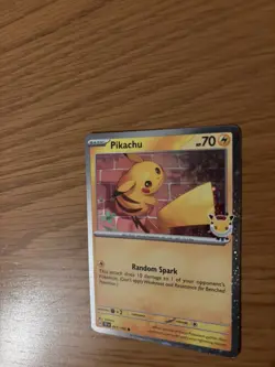 Pikachu Pokemon Day Promo Card 2026 - Pokemon TCG with swirl - Image 2