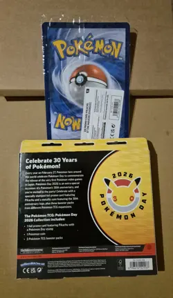 Pokemon Day 2026 Pikachu Box & Pikachu At The Museum Jumbo Promo Card, Tcg, New - Image 2
