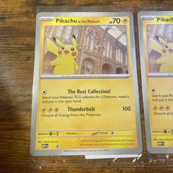 Pikachu At The Museum Jumbo Promo Card x2 Pokemon Day 2026 Tcg - Image 2