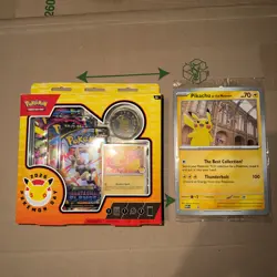 Pokemon TCG 2026 Collection Day + Pikachu at the museum promo card - Image 1