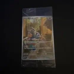 SEALED Pokemon Mimikyu SVP 075 Paldean Fates Full Art Holo Black Star Promo NM - Image 1