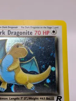 Pokemon TCG Team Rocket Set Dark Dragonite 5/82 Rare Holo 1st Edition LP/MP - Image 3