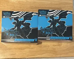Pokemon TCG: Scarlet & Violet~ Black Bolt ETB Elite Trainer Box*Lot of 2 - Image 1