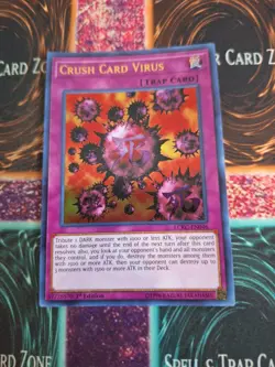 Yugioh Crush Card Virus LCKC-EN046 Ultra Rare 1st Edition Near Mint - Image 1