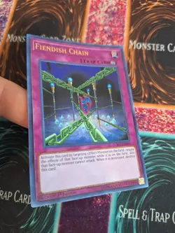 Yugioh Fiendish Chain LCKC-EN095 Ultra Rare 1st Edition Near Mint - Image 2