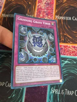 Yugioh Grinning Grave Virus SR06-EN030 Super Rare 1st Edition Near Mint - Image 2