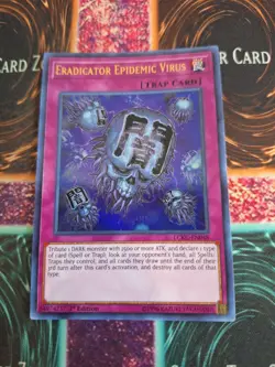 Yugioh Eradicator Epidemic Virus LCKC-EN048 Ultra Rare 1st Edition Near Mint - Image 1