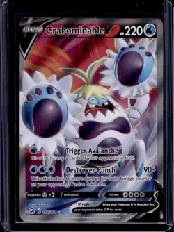 2021 Pokemon SWSH Fusion Strike Crabominable V #248/264 - Image 1
