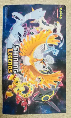 Pokemon Shining Legends Playmat Ho-Oh Mew Lugia Rayquaza Official TCG Mat - Image 1