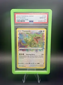 PSA 10 Rayquaza 138/185 Amazing Rare Vivid Voltage Pokemon - Image 2