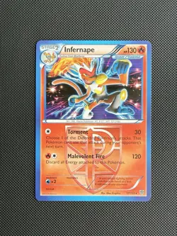 Pokemon Infernape 17/135 Holo Black White Plasma Storm LP - Image 1