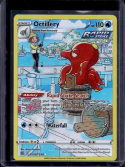 2022 Pokemon SWSH Brilliant Stars Octillery Trainer Gallery Holo #TG03/TG30 - Image 1