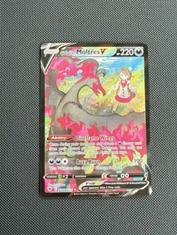 Pokemon Galarian Moltres V TG20/TG30 Astral Radiance Ultra Rare Holo Full Art NM - Image 1