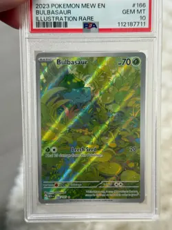 Pokemon 151 Bulbasaur Special Illustration Rare PSA 10 - Image 2