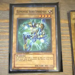 Yu-Gi-Oh TCG Elemental Hero Sparkman Limited Edition Holo Lot 2 Cards MF03-EN004 - Image 1