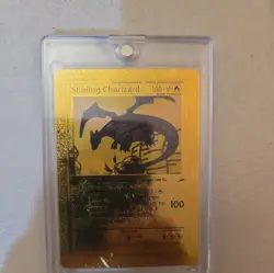 Shining Charizard 107/105 Gold Card Pokemon Card 1st Edition Neo Destiny TCG VGC - Image 1