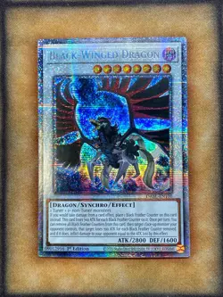 Yugioh Black-Winged Dragon DABL-EN100 Starlight Rare 1st Ed NM - Image 1