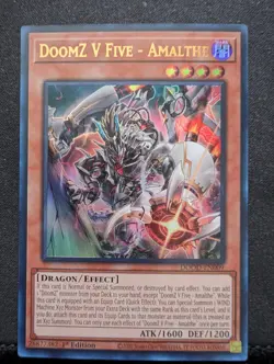 Yugioh DoomZ V Five - Amalthe DOOD-EN009 Ultra Rare 1st Ed Near Mint - Image 1