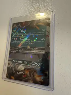 Pokemon Mabosstiff ex Scarlet & Violet 086 Holo EX Card Stage 1 260 HP error - Image 2