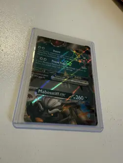 Pokemon Mabosstiff ex Scarlet & Violet 086 Holo EX Card Stage 1 260 HP error - Image 3